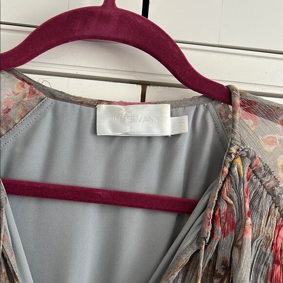 Zimmermann silk Floral Long Sleeve Romper - Picture 4 of 6